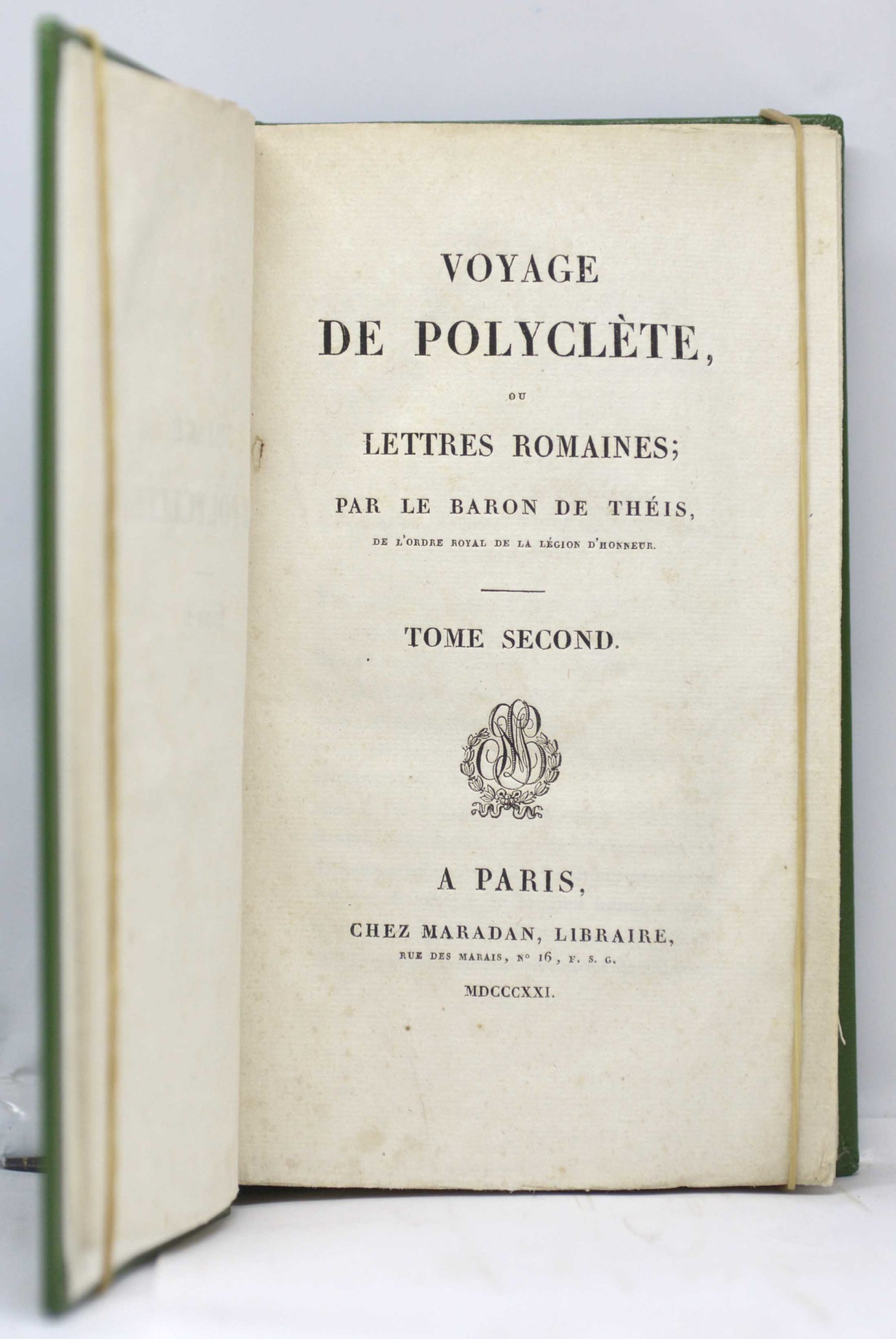THÉIS, Voyage de Polyclète ou lettres romaines, 1821 – Image 3