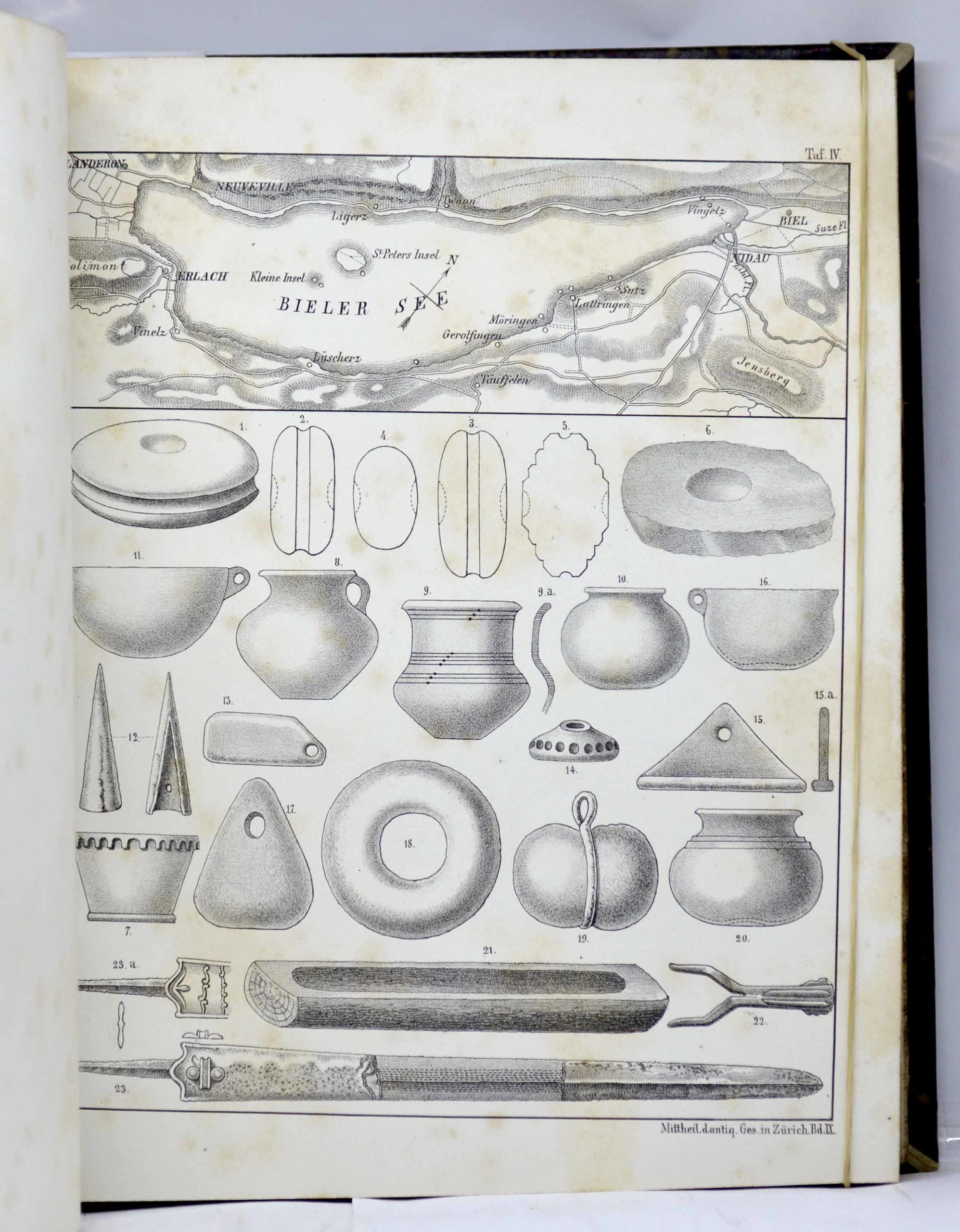 KELLER, Die keltischen Pfahlbauten in den Schweizerseen. (Erster-) Achter Bericht. 1858-1879 – Image 3