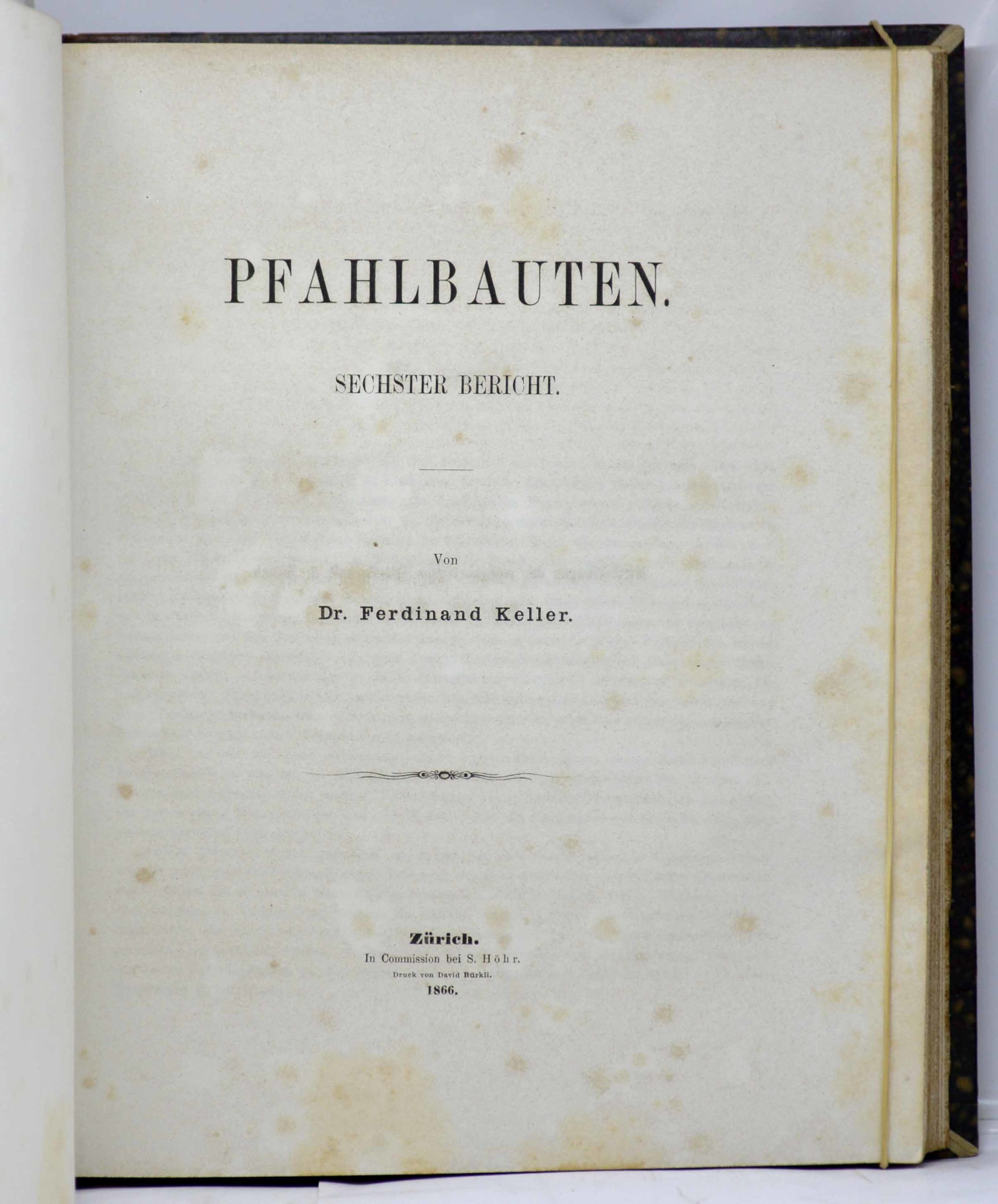 KELLER, Die keltischen Pfahlbauten in den Schweizerseen. (Erster-) Achter Bericht. 1858-1879 – Image 6