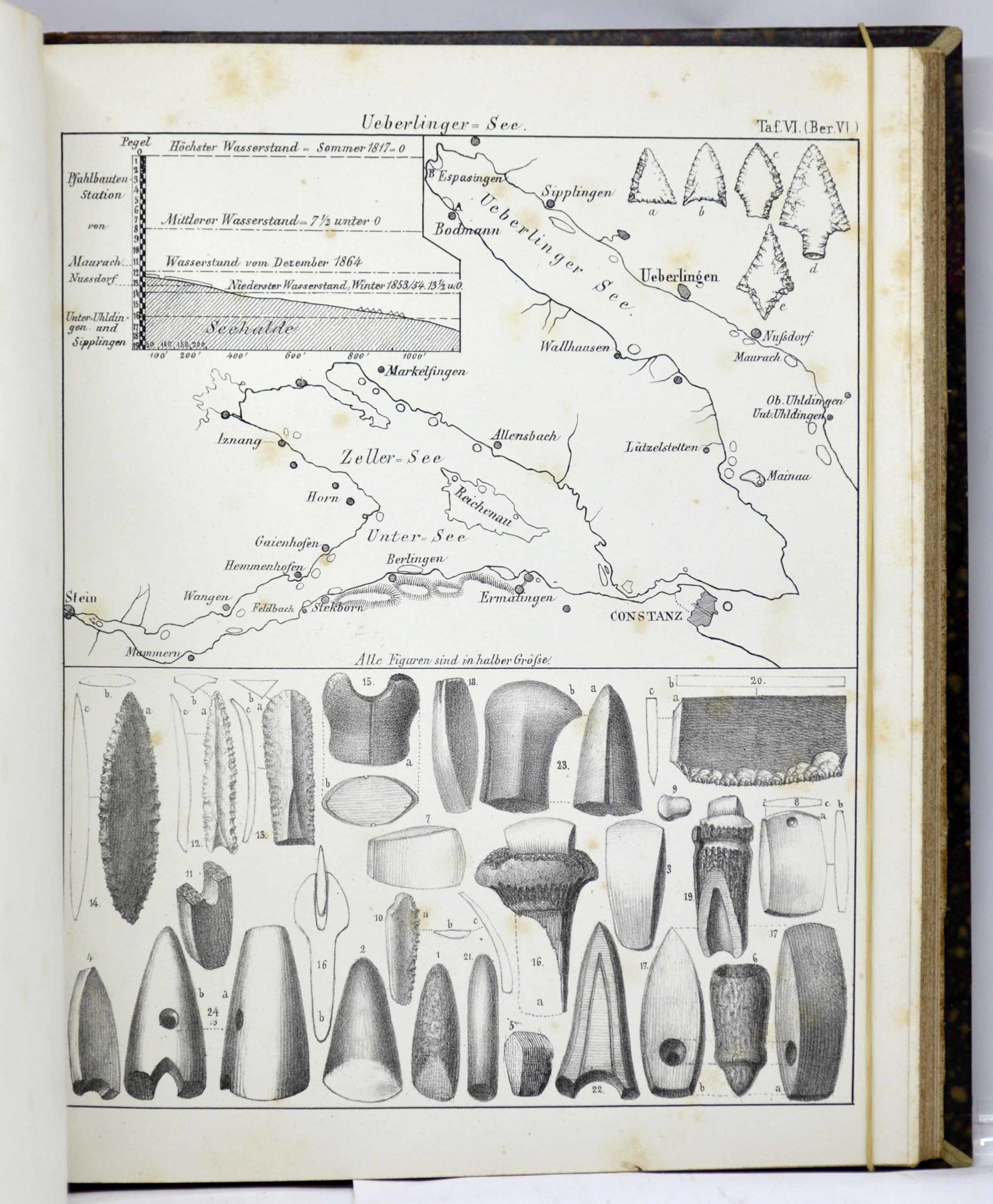 KELLER, Die keltischen Pfahlbauten in den Schweizerseen. (Erster-) Achter Bericht. 1858-1879 – Image 7