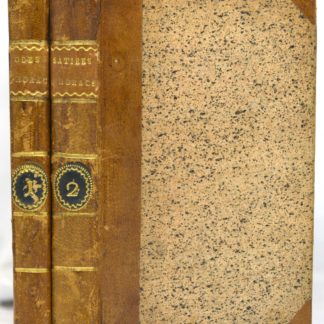 HORACE / ADAM, Les chef-d’œuvres d'Horace, nouvellement traduits en françois, avec le latin à côté, et des notes pour l'intelligence du texte; précédés de la vie d'Horace extraite de l'italien d'Algarotti, par MM.***. 1787