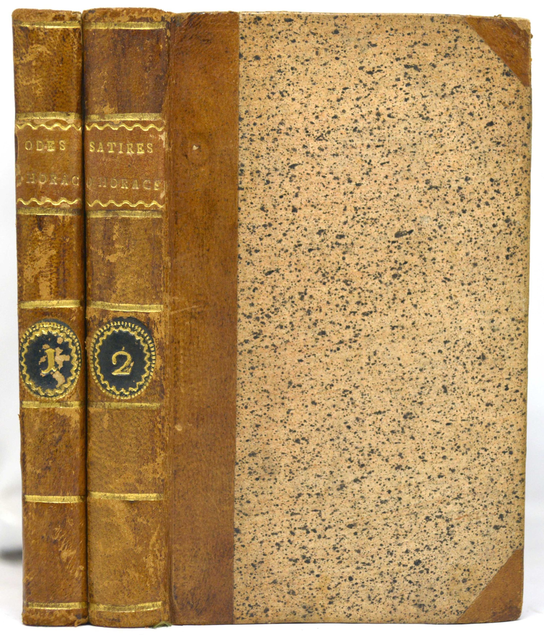 HORACE / ADAM, Les chef-d’œuvres d'Horace, nouvellement traduits en françois, avec le latin à côté, et des notes pour l'intelligence du texte; précédés de la vie d'Horace extraite de l'italien d'Algarotti, par MM.***. 1787