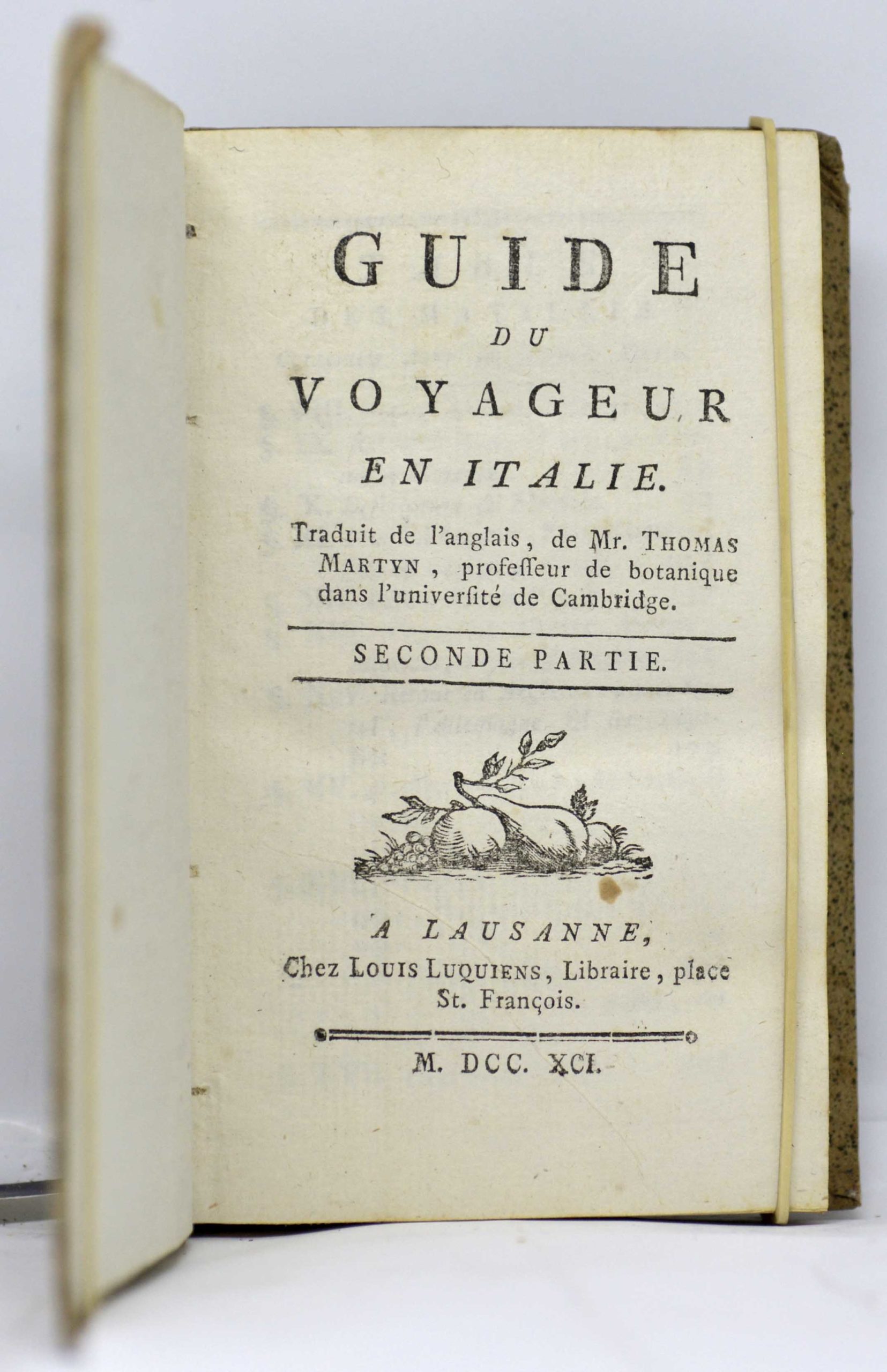MARTYN, Guide du voyageur en Italie, 1791 – Image 4