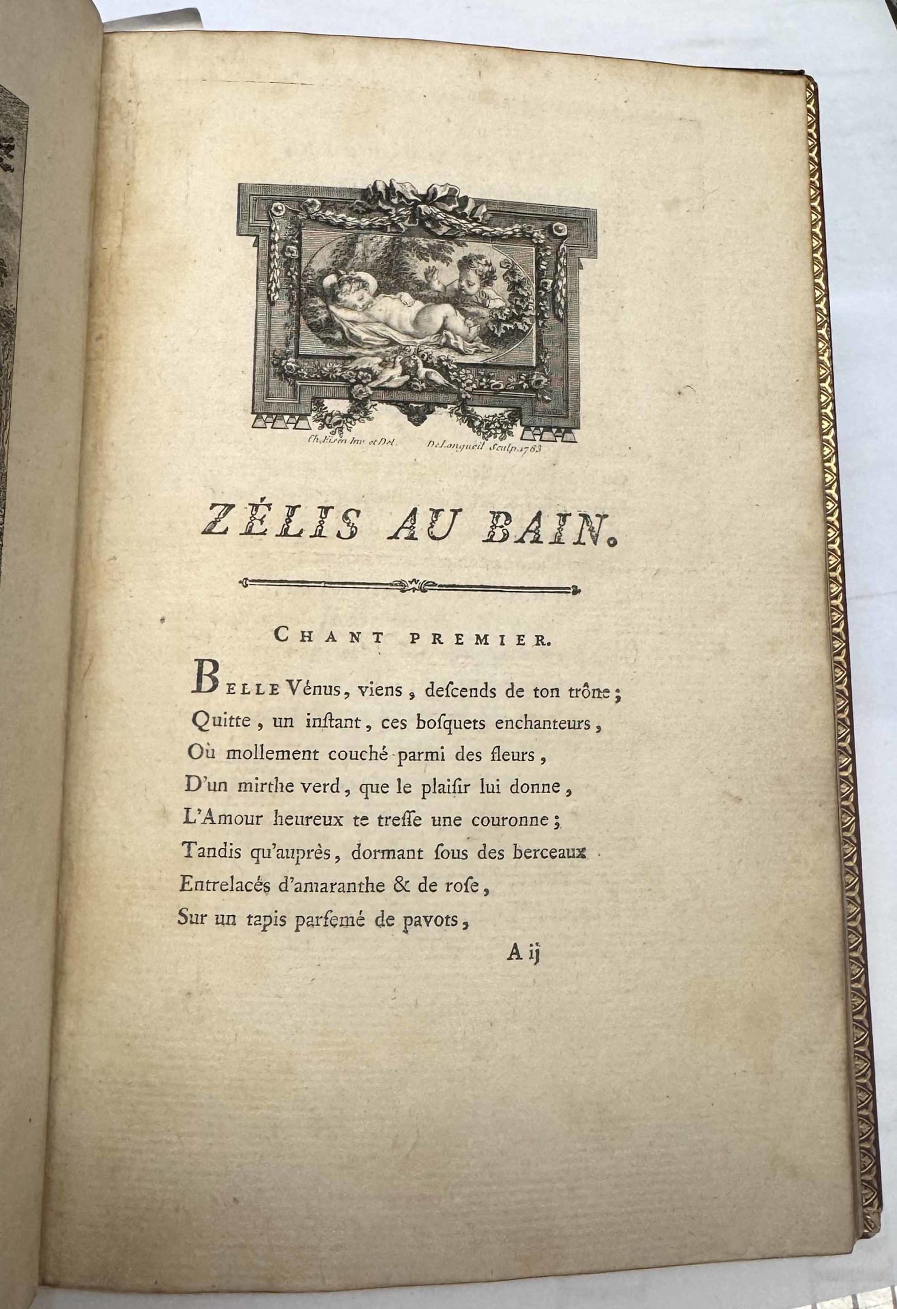 PEGAY, Zelis au bain, Poëme en quatre chants. 1763 – Image 8