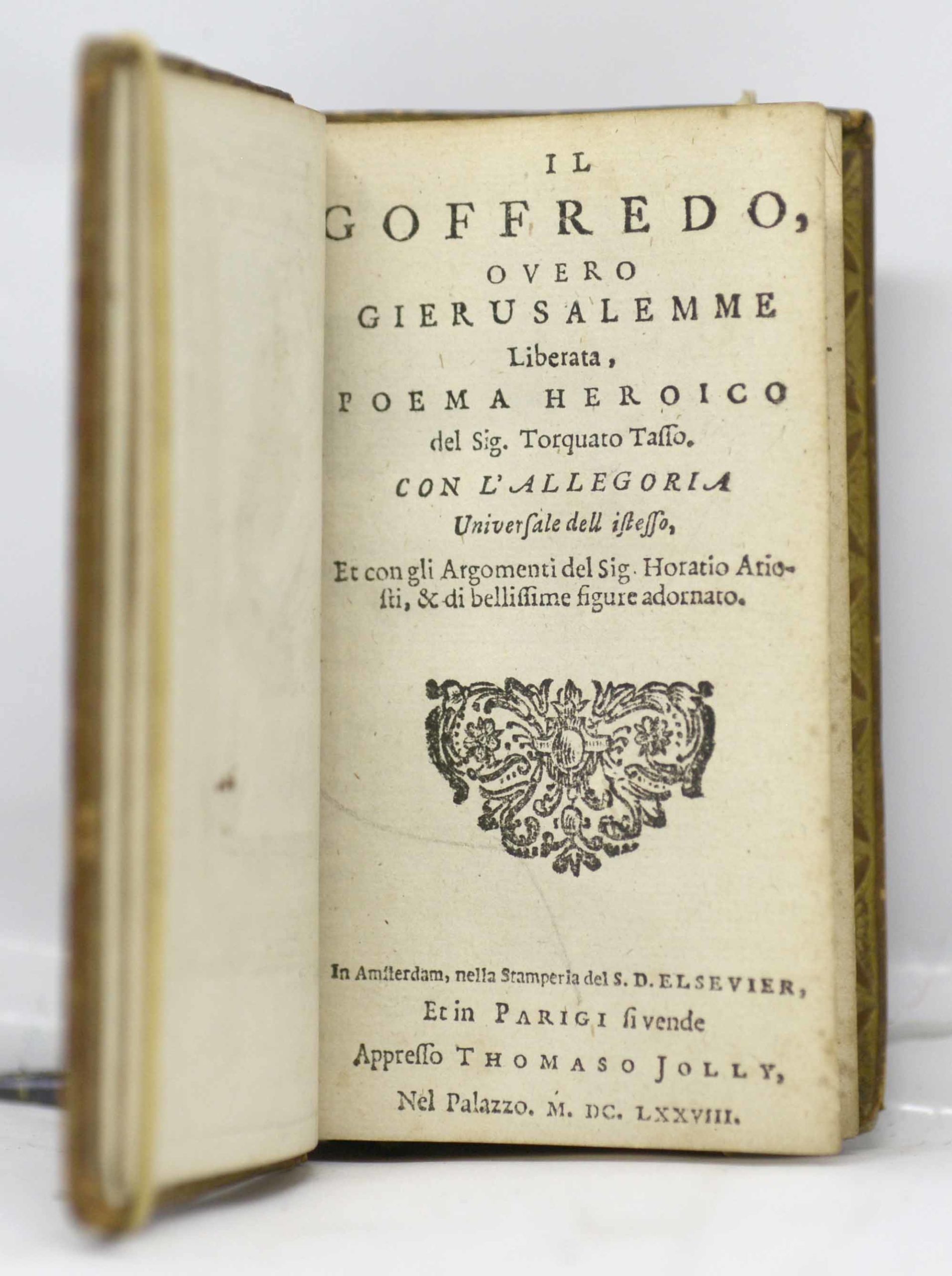 TASSO (dit Le Tasse), Il Goffredo, overo Gierusalemme liberata : poema heroico del sig. Torquato Tasso... 1678 – Image 4