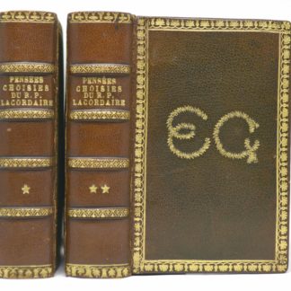 LACORDAIRE (père), Pensées choisies de R. P. Lacordaire, 1921