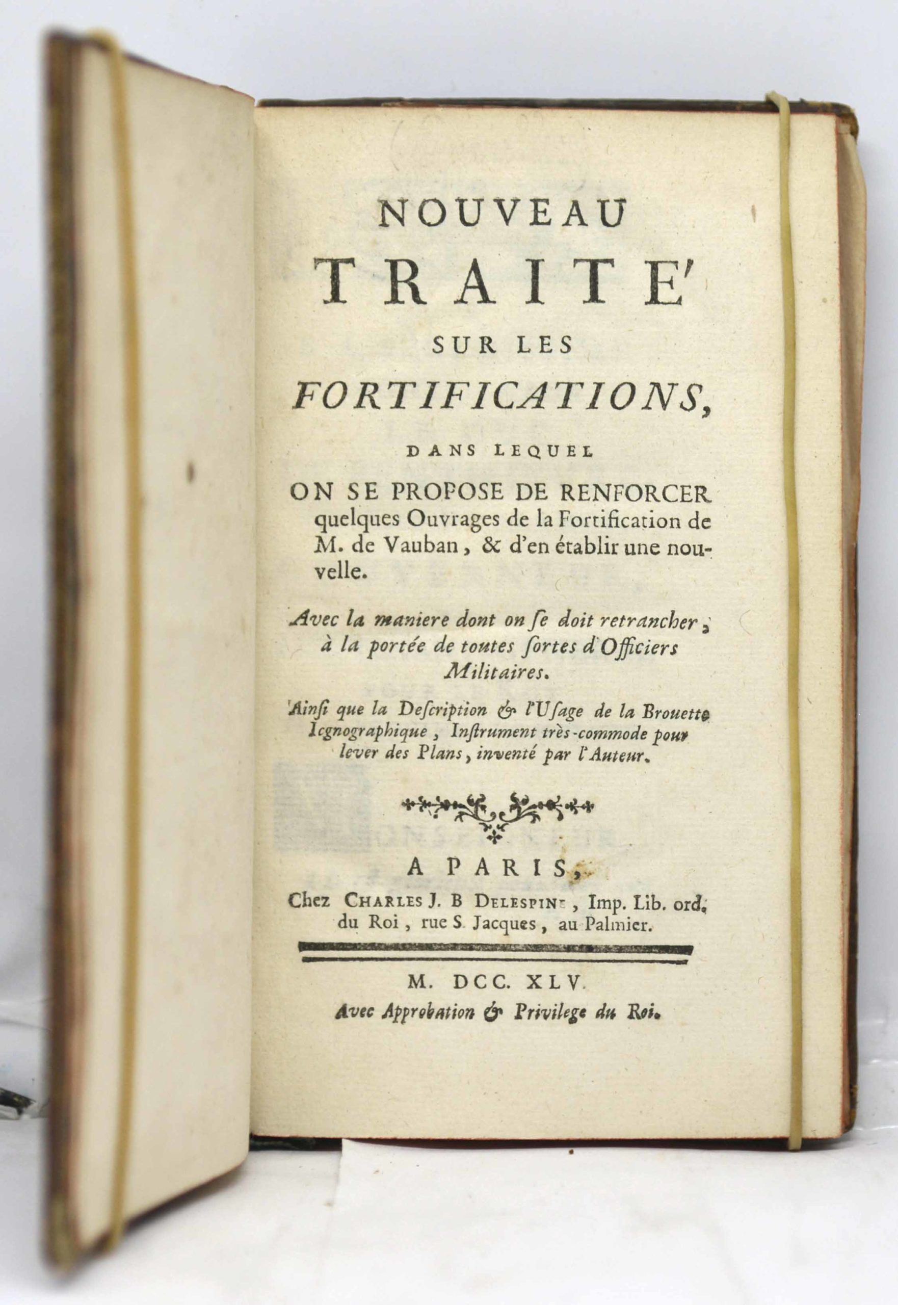 QUERELLES, Nouveau traité sur les fortifications, dans lequel on se propose de renforcer quelques ouvrages de la fortification de Mr de Vauban et d'en établir une nouvelle. 1745 – Image 2