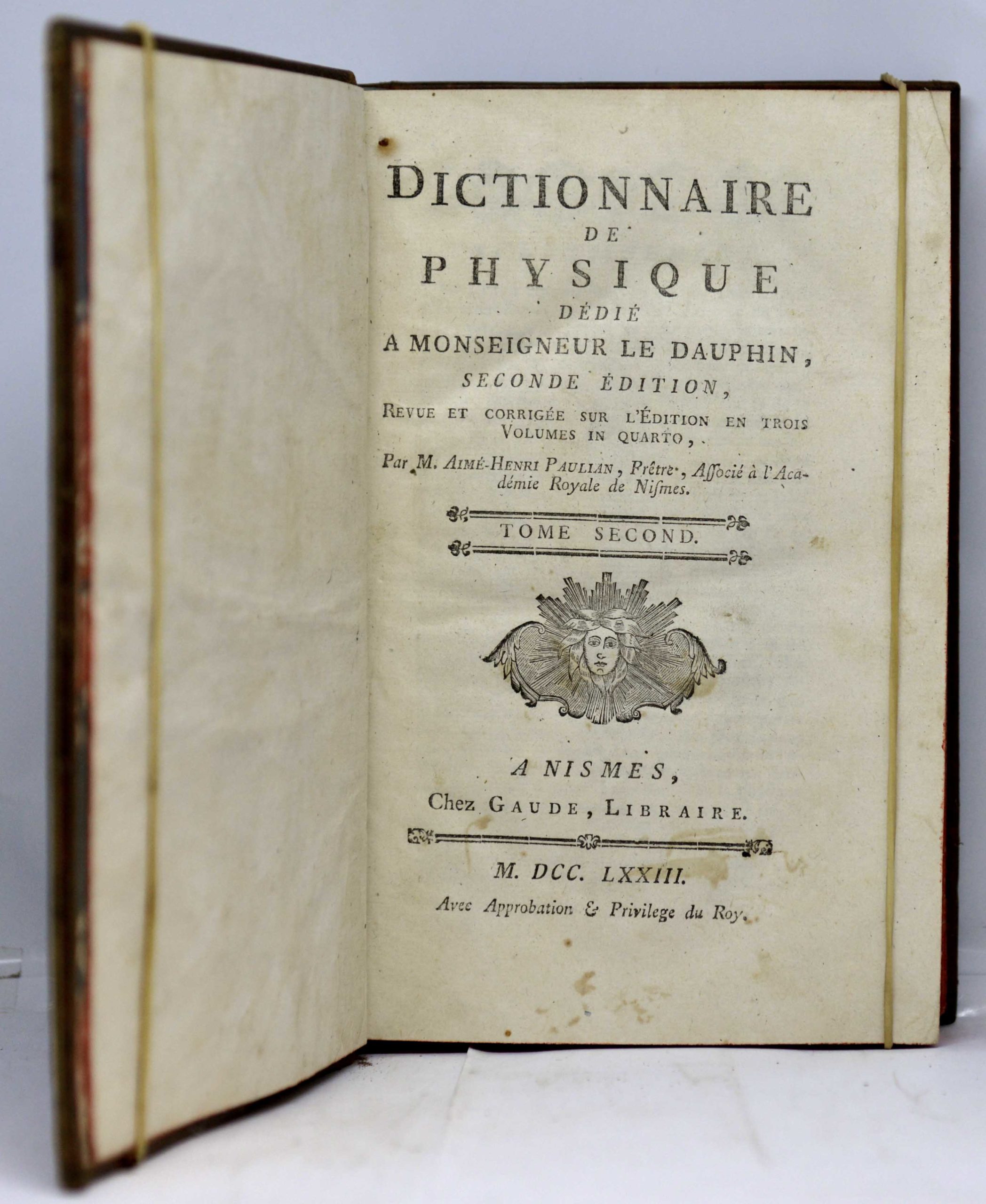 PAULIAN, Dictionnaire de physique dédié à Monseigneur le Dauphin. 1773 – Image 5