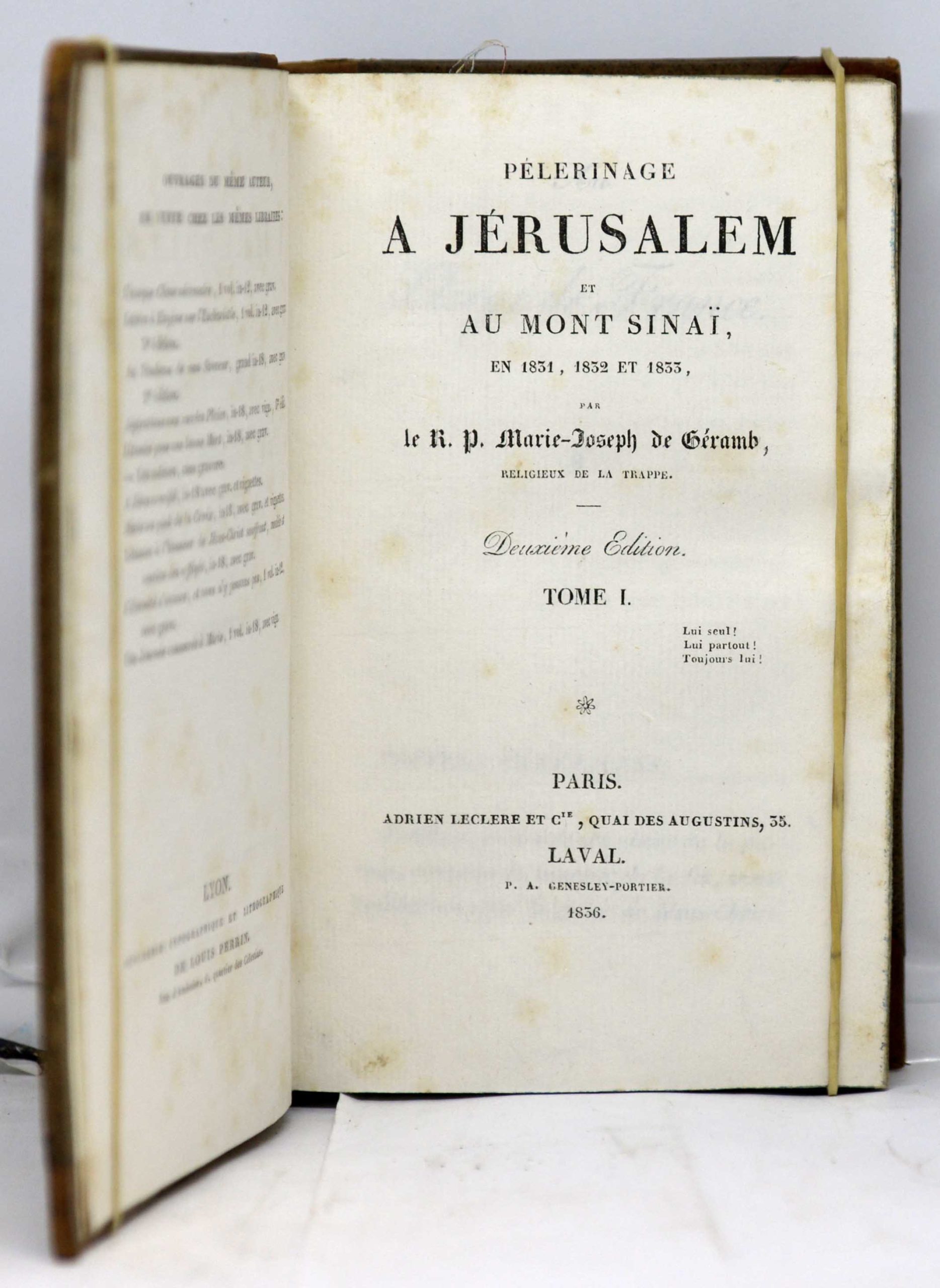 GÉRAMB, Pélerinage à Jérusalem et au mont Sinaï en 1831, 1832 et 1833. 1836 – Image 2