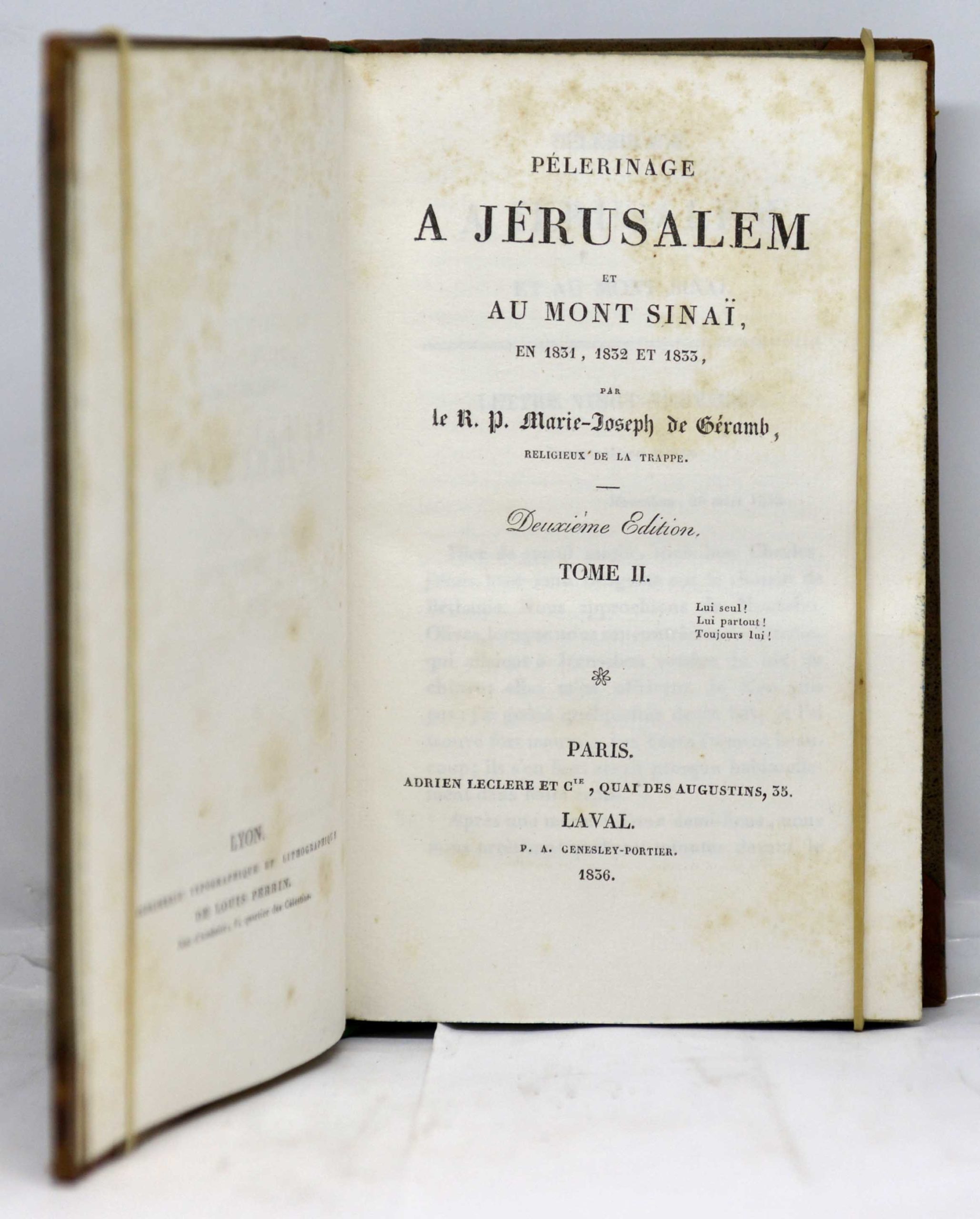 GÉRAMB, Pélerinage à Jérusalem et au mont Sinaï en 1831, 1832 et 1833. 1836 – Image 3