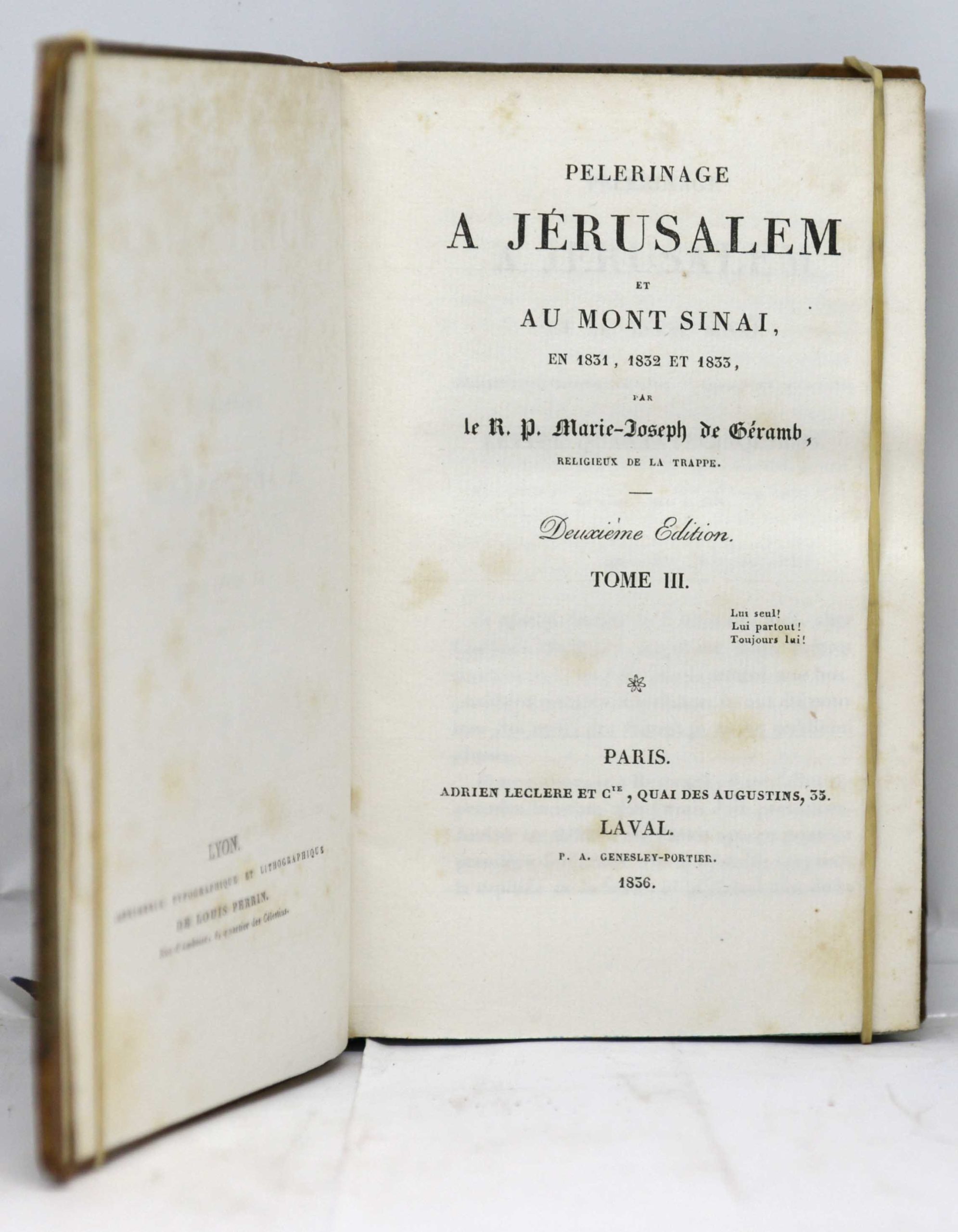 GÉRAMB, Pélerinage à Jérusalem et au mont Sinaï en 1831, 1832 et 1833. 1836 – Image 4