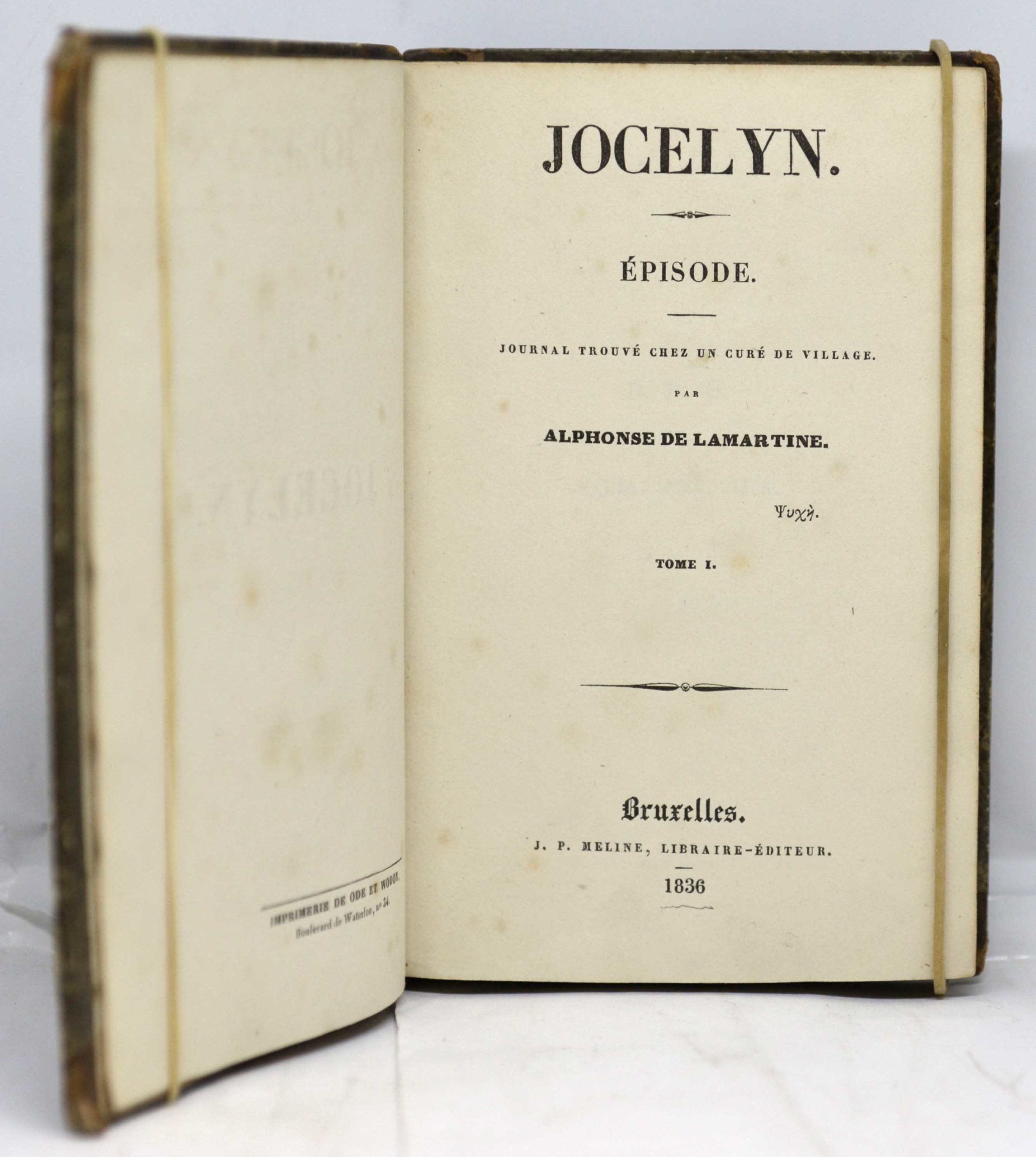 LAMARTINE, Jocelyn. Journal trouvé chez un curé de village. 1836 – Image 2
