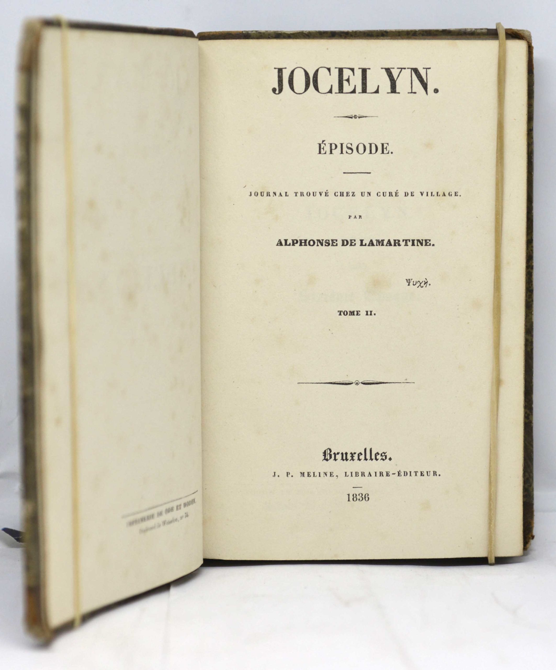 LAMARTINE, Jocelyn. Journal trouvé chez un curé de village. 1836 – Image 3