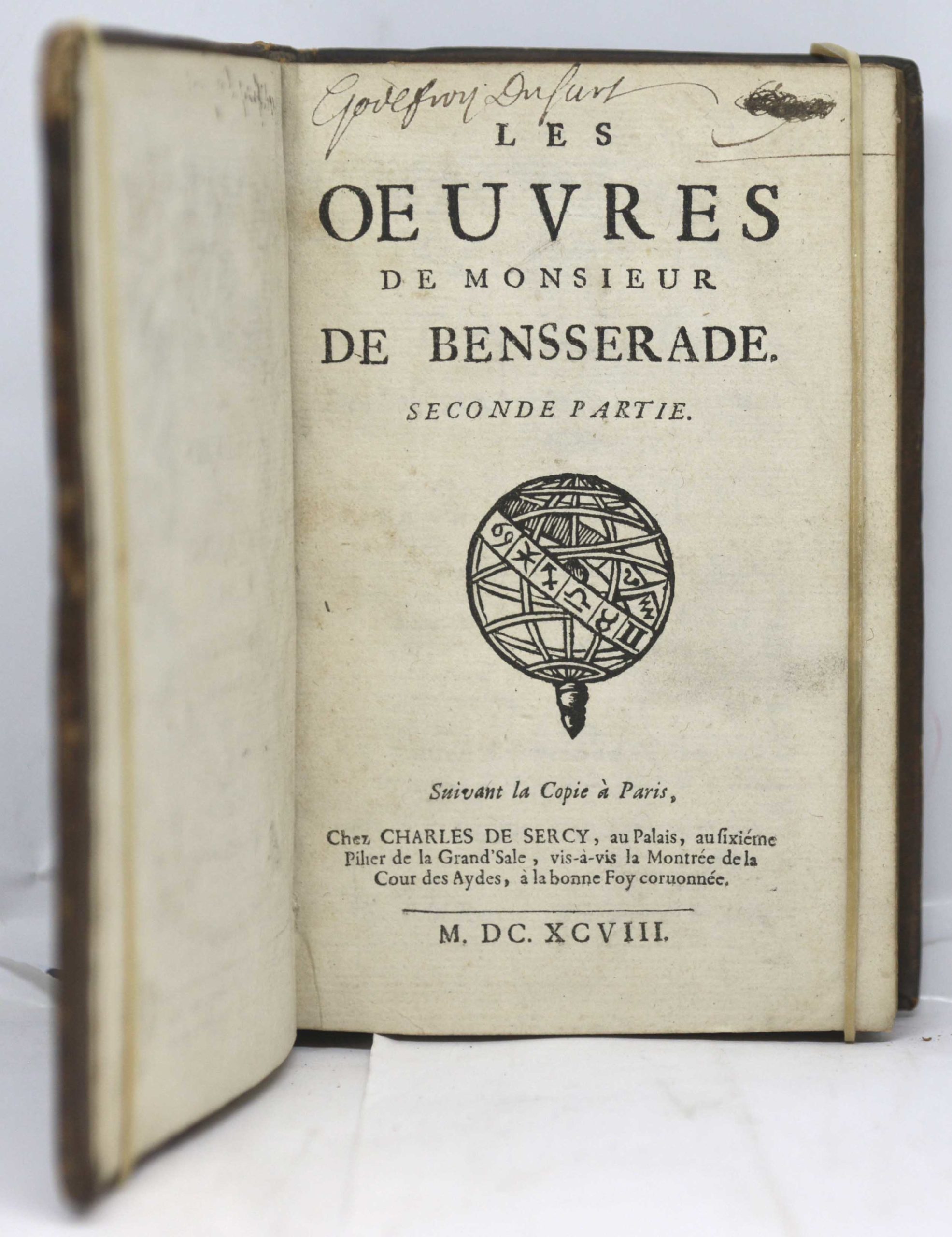 BENSERADE, Les Oeuvres de Monsieur de Bensserade, 1698 – Image 8