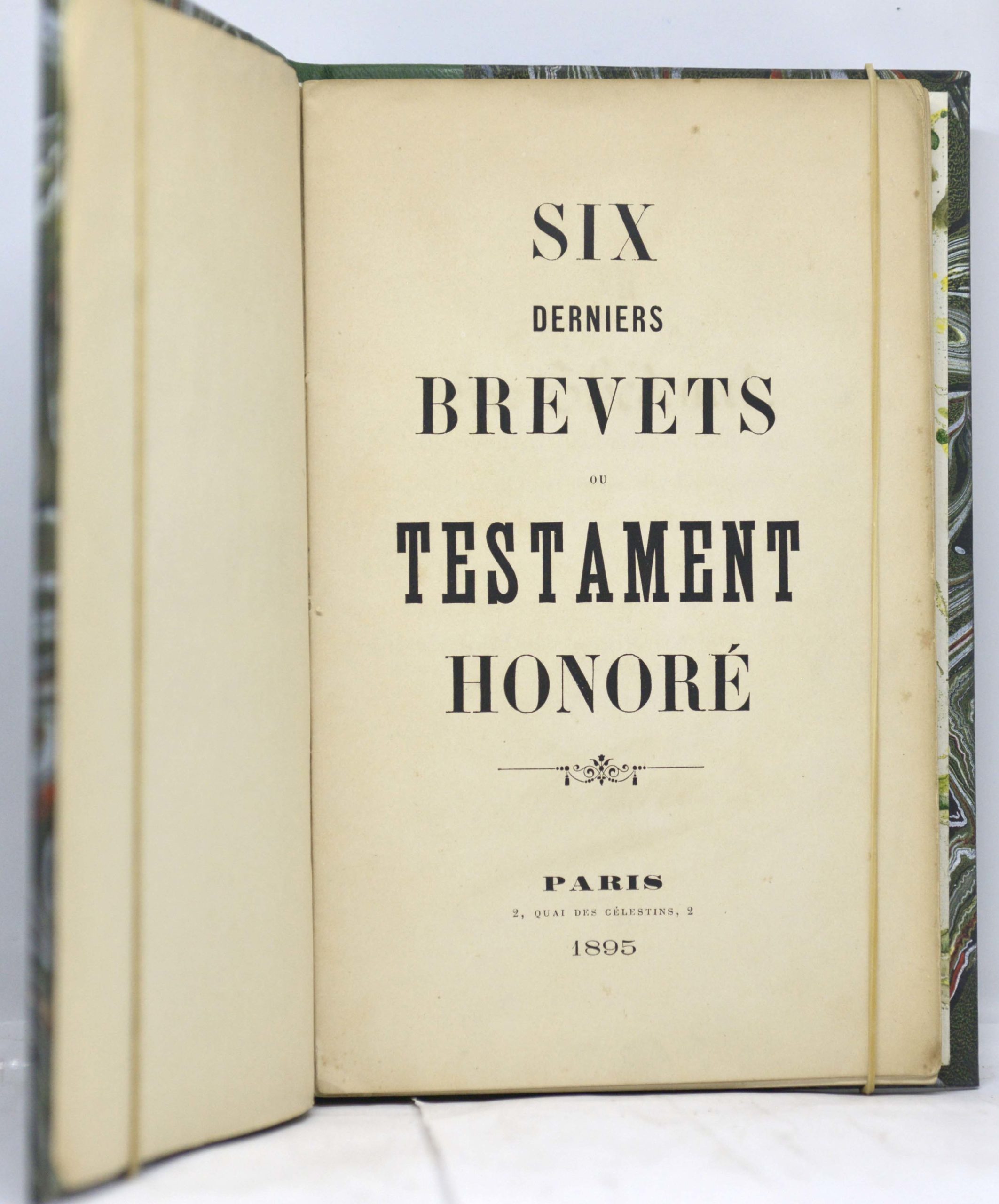 CHOUET (dit Honoré), Six derniers brevets ou testament, 1895 – Image 2