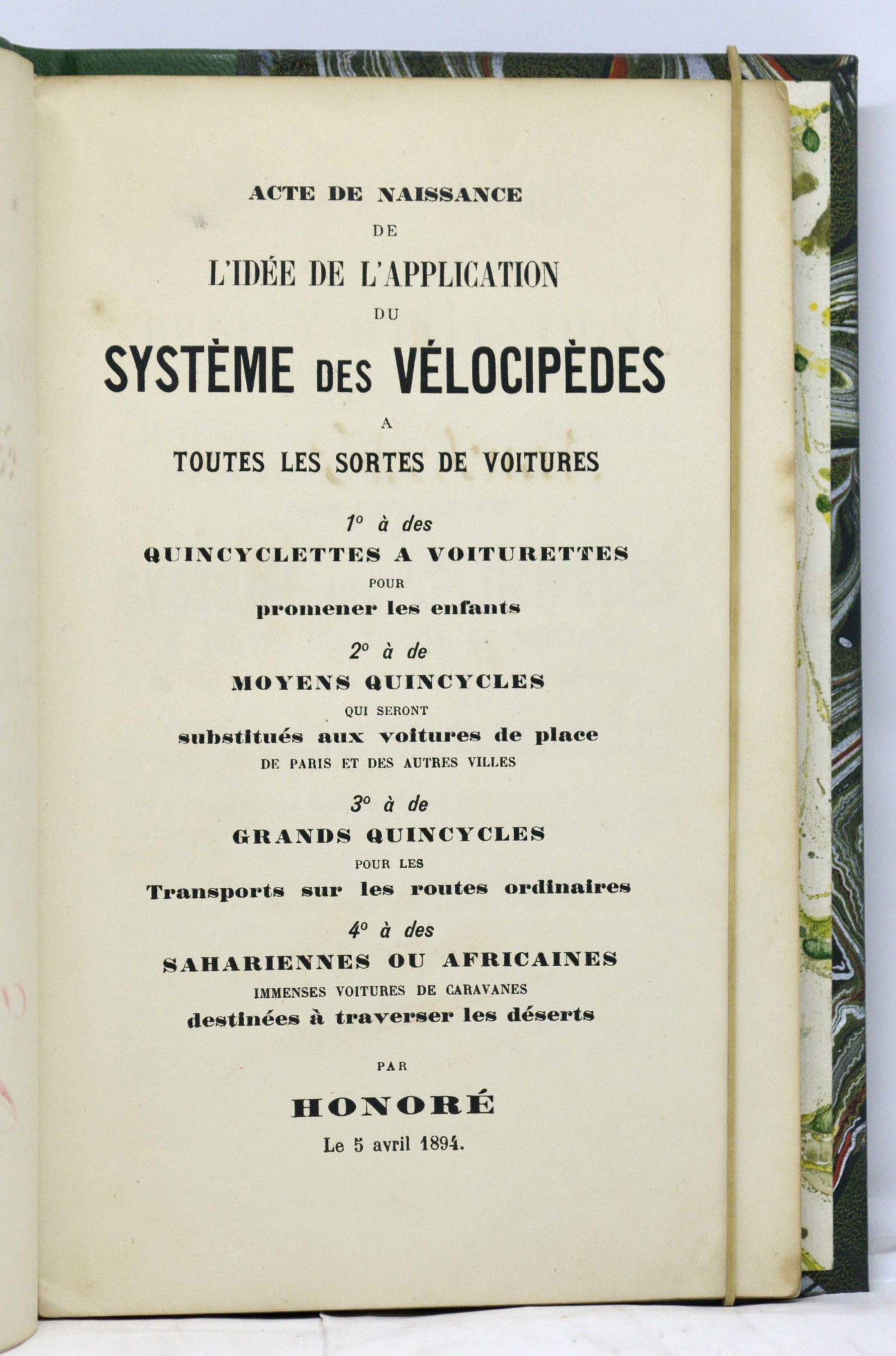 CHOUET (dit Honoré), Six derniers brevets ou testament, 1895 – Image 4