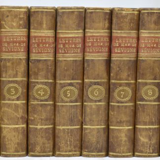 SÉVIGNÉ, Recueil des lettres de Madame la Marquise de Sévigné. Nouvelle édition augmentée d'un Précis dela Vie de cette femme célèbre. 1804