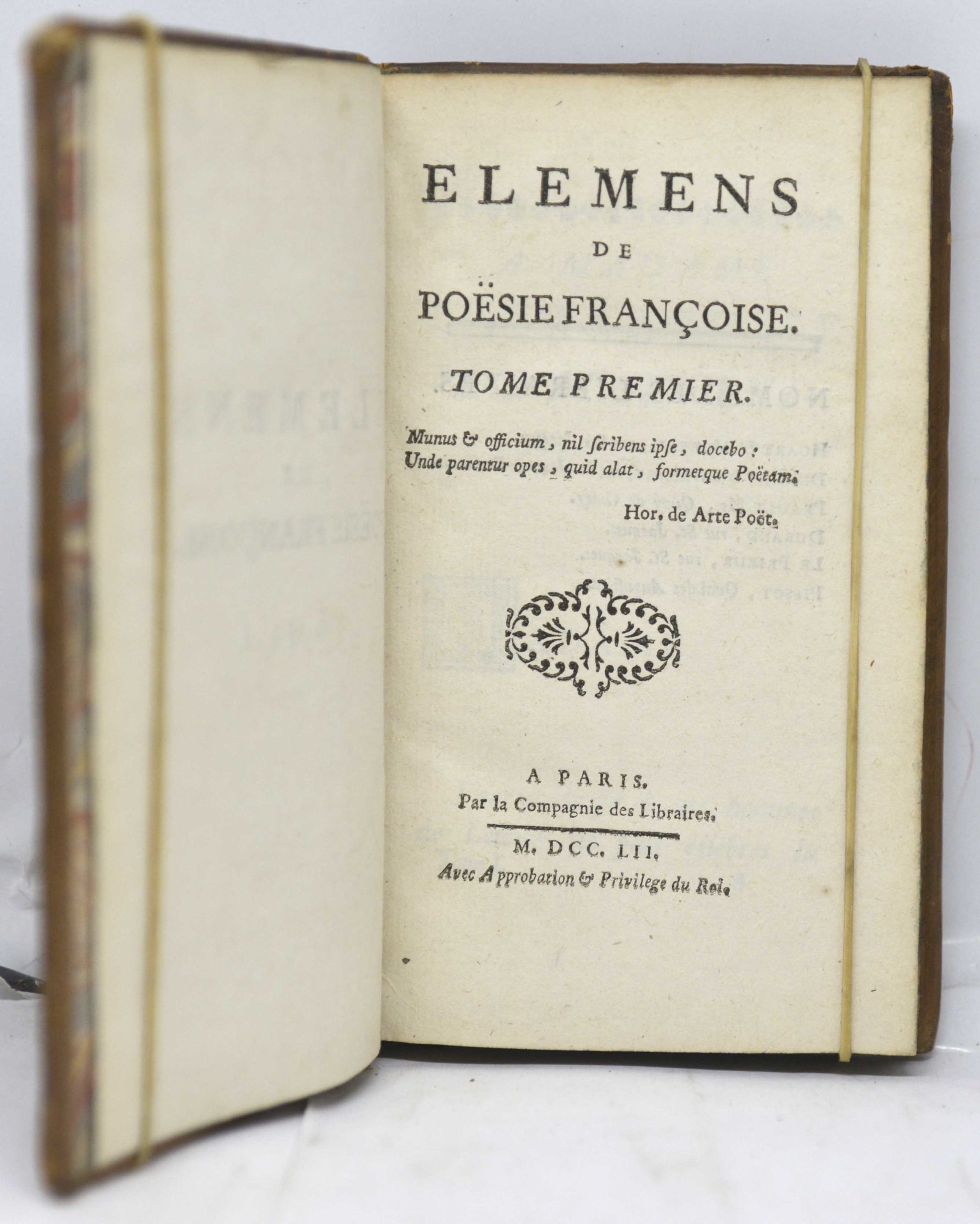 JOANNET, Élémens de poësie françoise, 1752 – Image 2