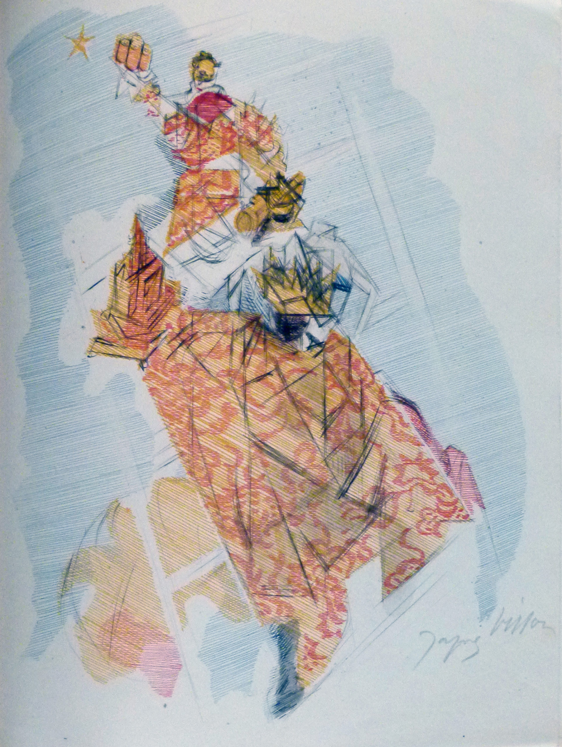 FRENAUD / VILLON (ill.), POÈMES DE BRANDEBOURG par André Frénaud avec six compositions gravées en couleurs par Jacques Villon. 1947 – Image 2