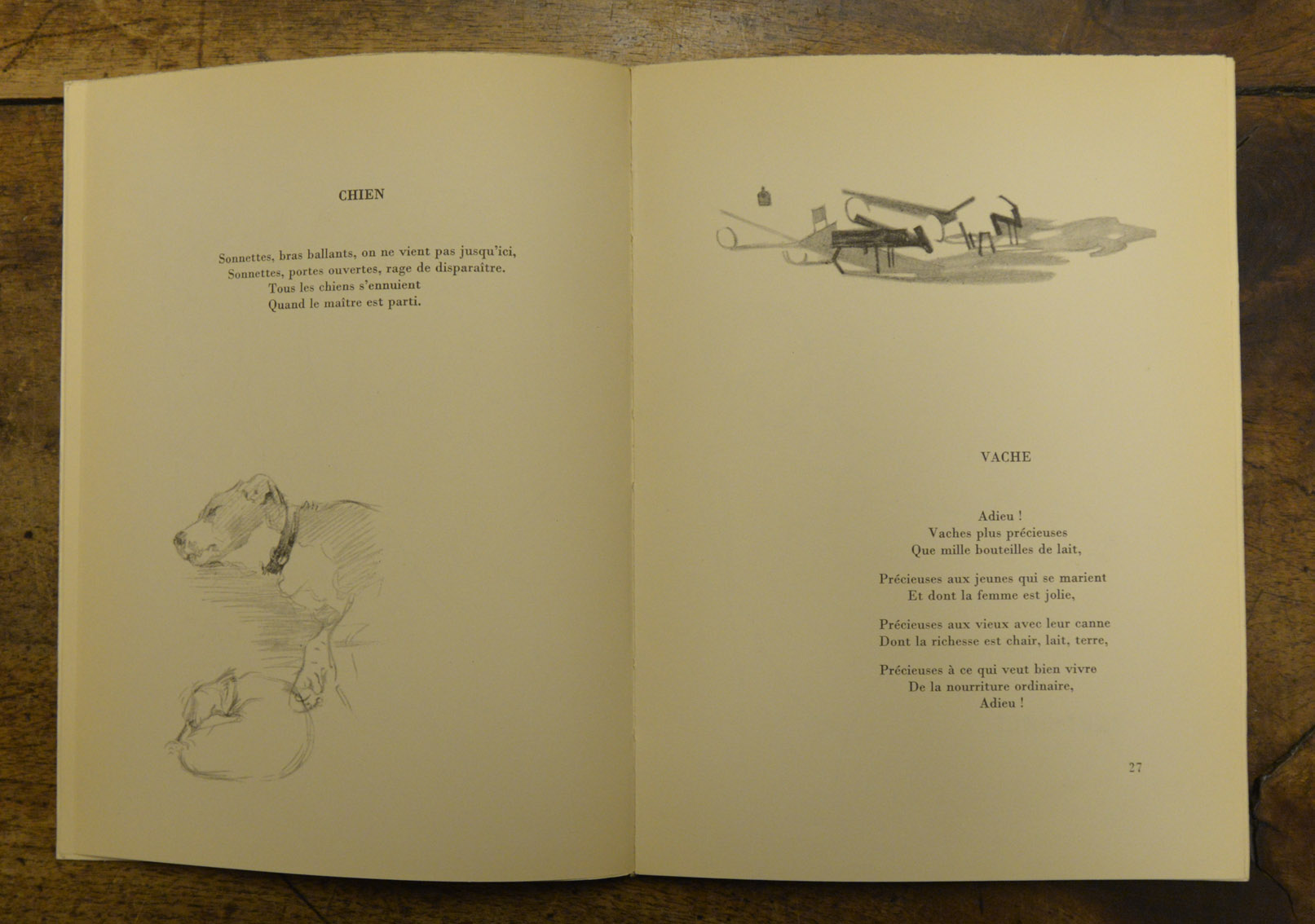 ÉLUARD / BEAUDIN (ill.), Doubles d'ombre. Poèmes et dessins de Paul Eluard et André Beaudin. 1913 - 1943. 1945 – Image 4