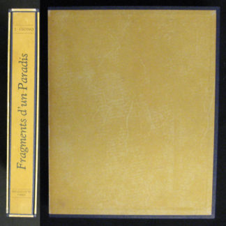 GIONO / FONTEINAS (ill.), FRAGMENTS D'UN PARADIS (Les Anges). Poème. Illustrations de Pierre Fonteinas. 1948