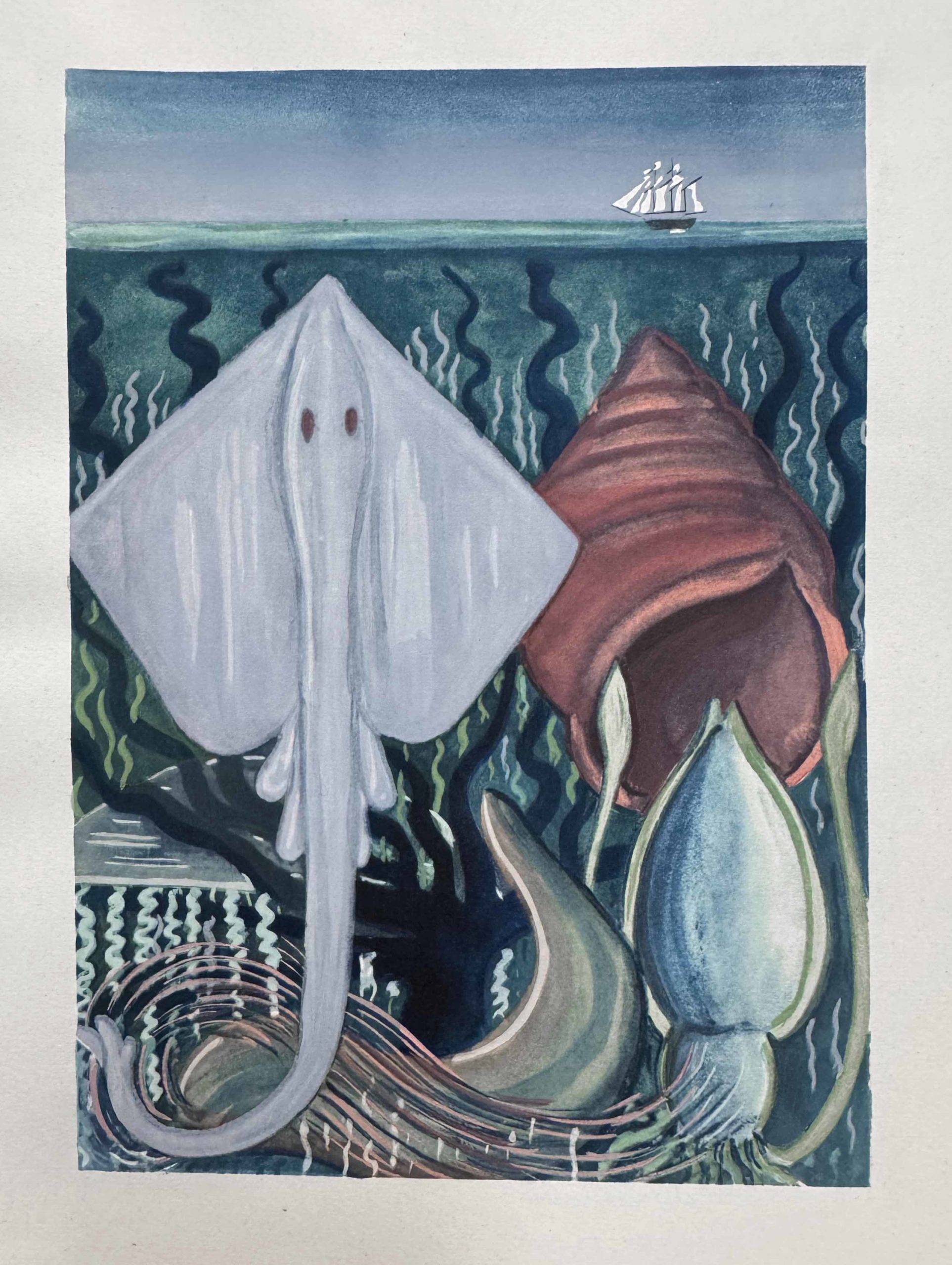GIONO / FONTEINAS (ill.), FRAGMENTS D'UN PARADIS (Les Anges). Poème. Illustrations de Pierre Fonteinas. 1948 – Image 2