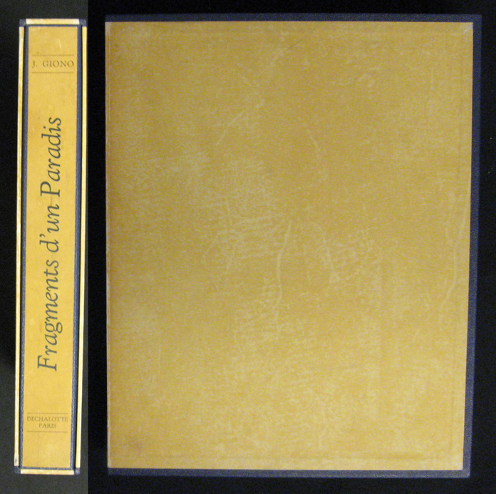 GIONO / FONTEINAS (ill.), FRAGMENTS D'UN PARADIS (Les Anges). Poème. Illustrations de Pierre Fonteinas. 1948