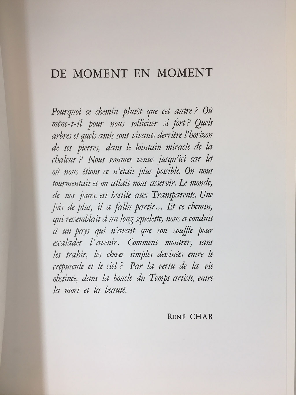 CAMUS / CHAR / GRINDAT (ill.), LA POSTÉRITÉ DU SOLEIL. Photographies de Henriette Grindat. Itinéraire par René Char. 2009 – Image 4