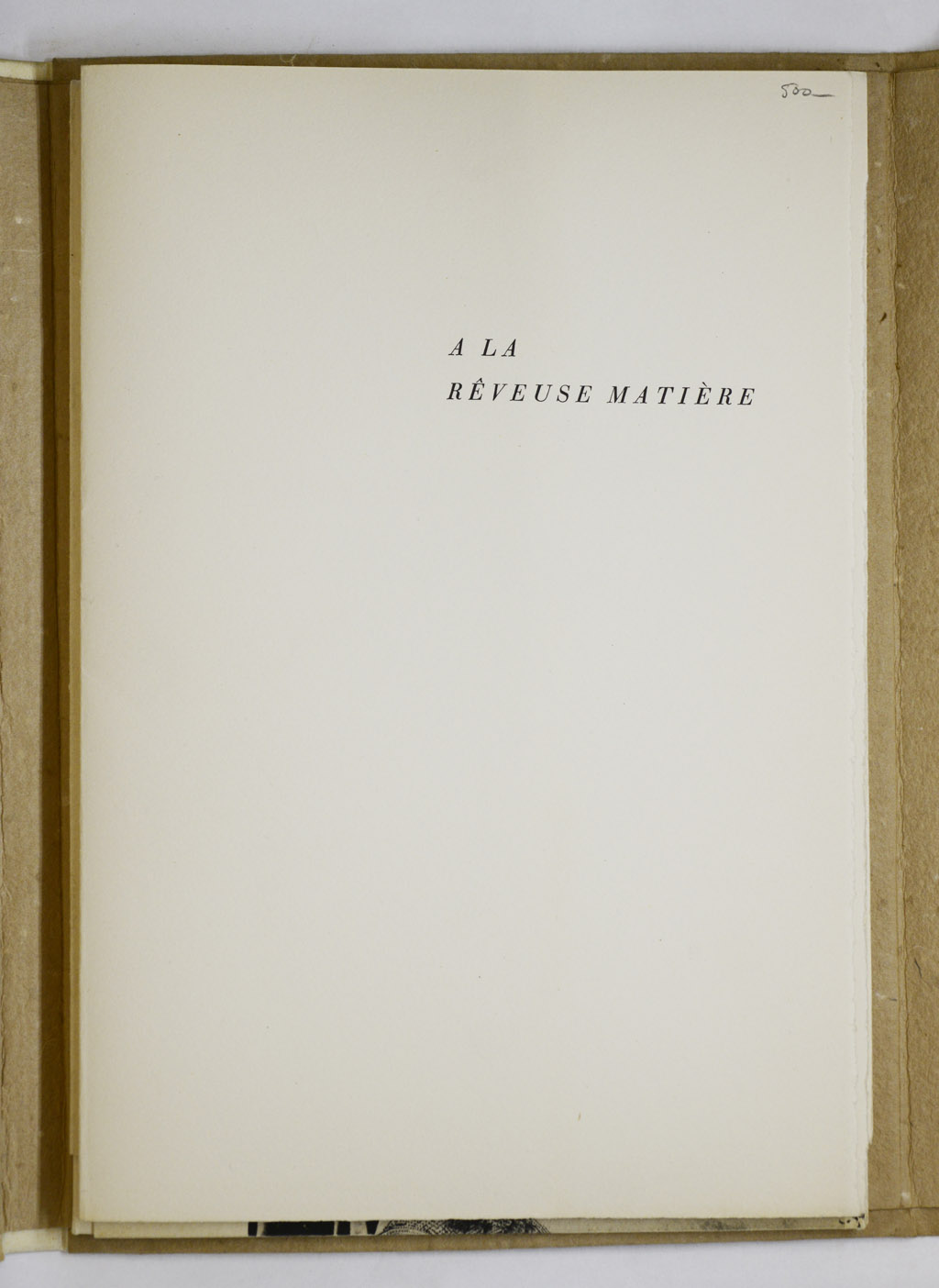PONGE / GRINDAT / YERSIN, À la rêveuse matière, 1963 – Image 3