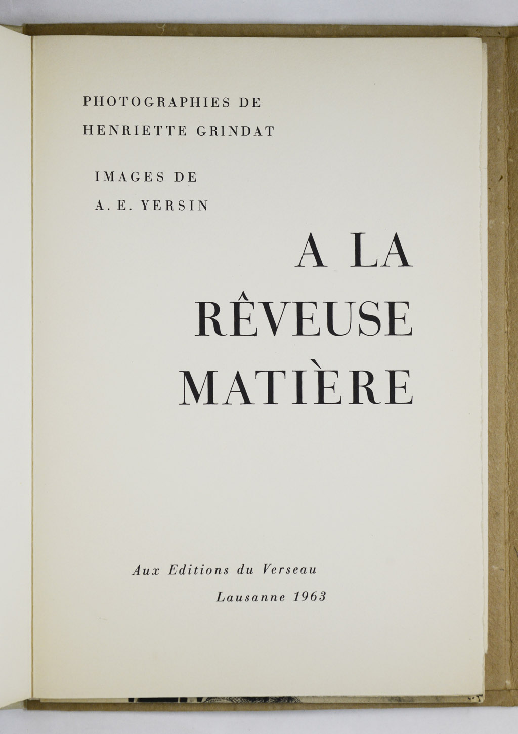 PONGE / GRINDAT / YERSIN, À la rêveuse matière, 1963 – Image 2