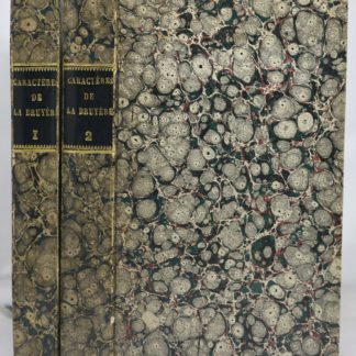LA BRUYÈRE / THÉOPHRASTE, Les Caractères de Théophraste et de La Bruyère, avec des notes par M. Coste. 1805