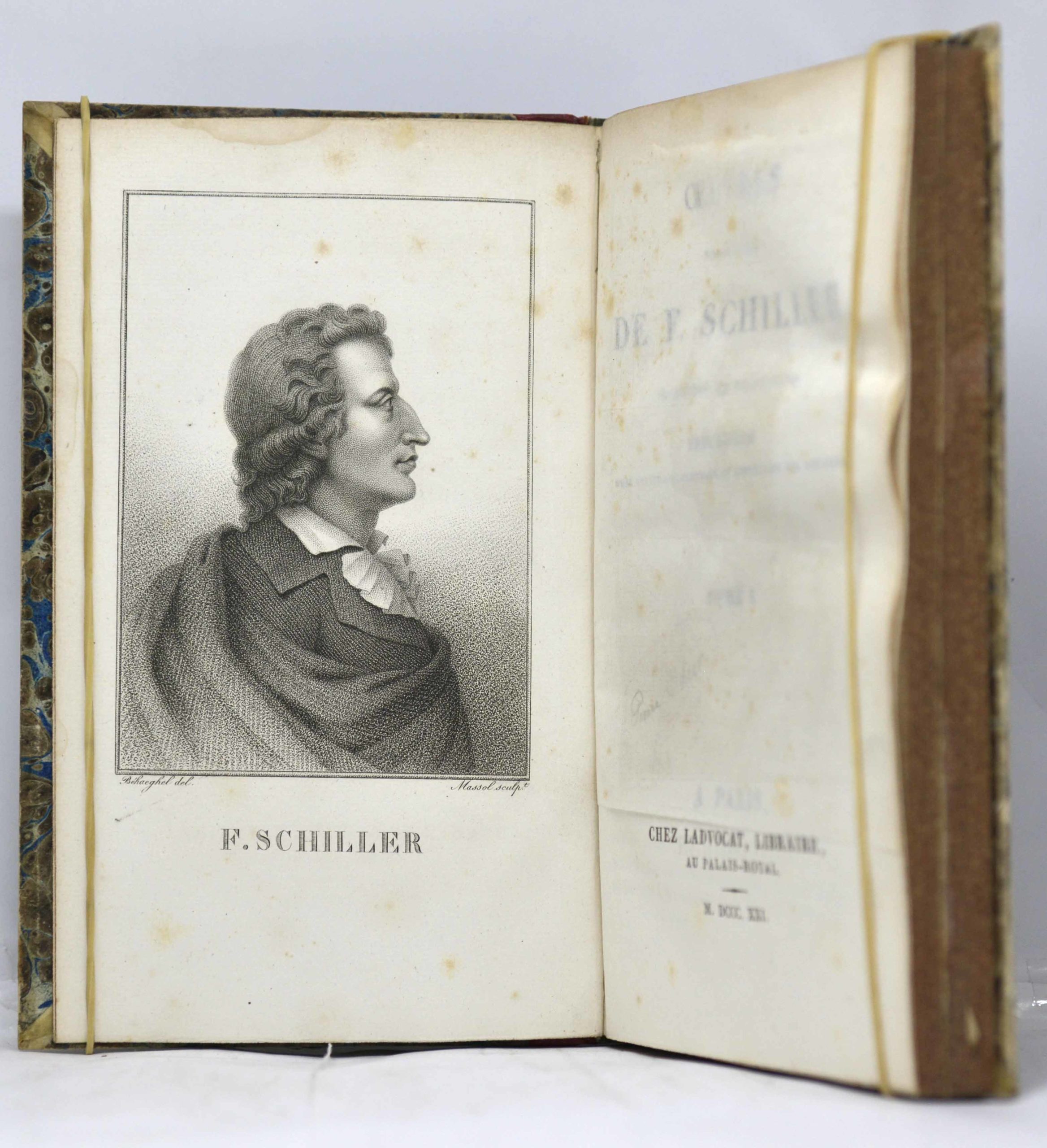 SCHILLER, Oeuvres dramatiques de F. Schiller, traduites de l’allemand ; précédées d’une notice biographique et littéraire sur Schiller. 1821 – Image 2