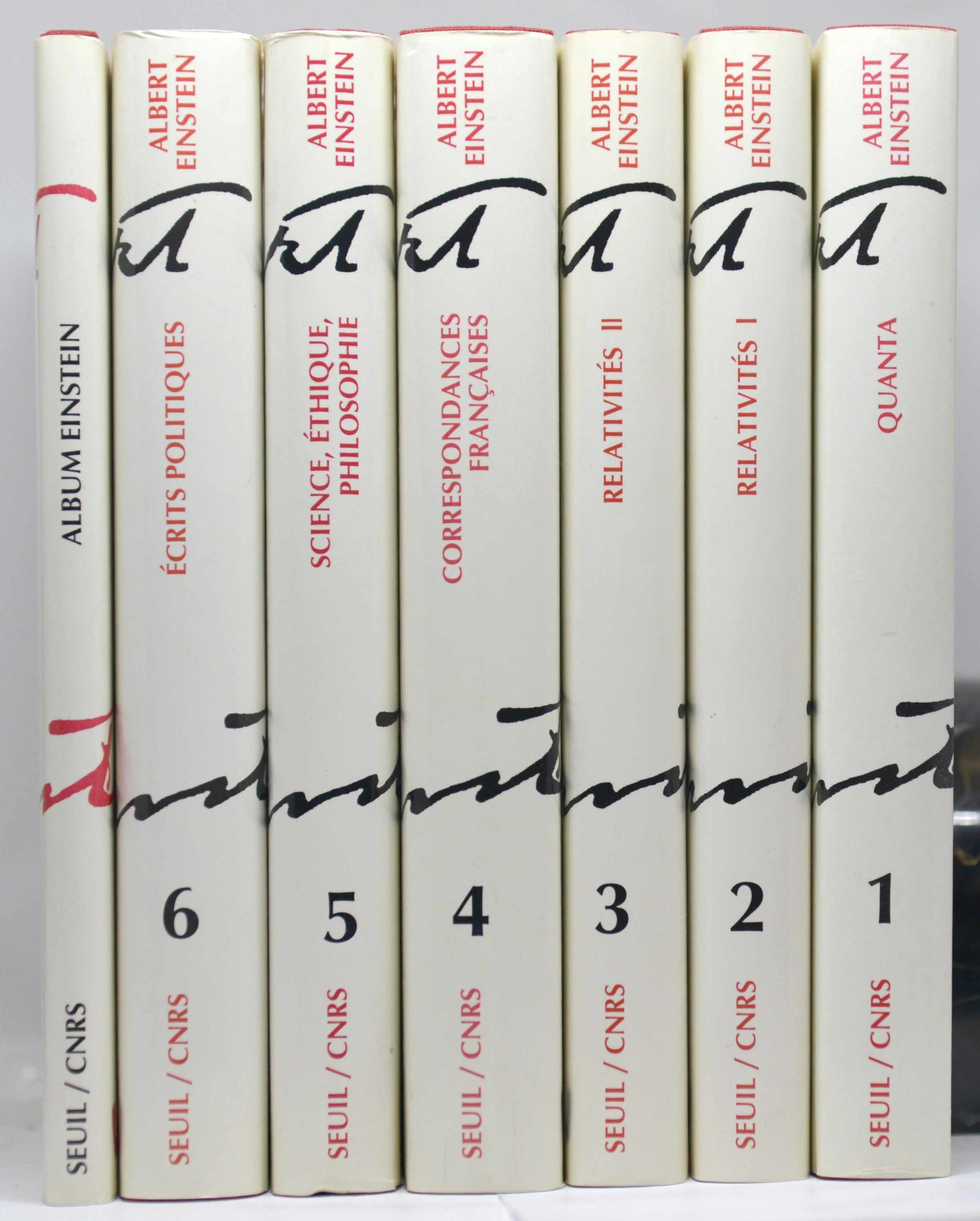 EINSTEIN, Albert Einstein. Oeuvres choisies. 1989-1993