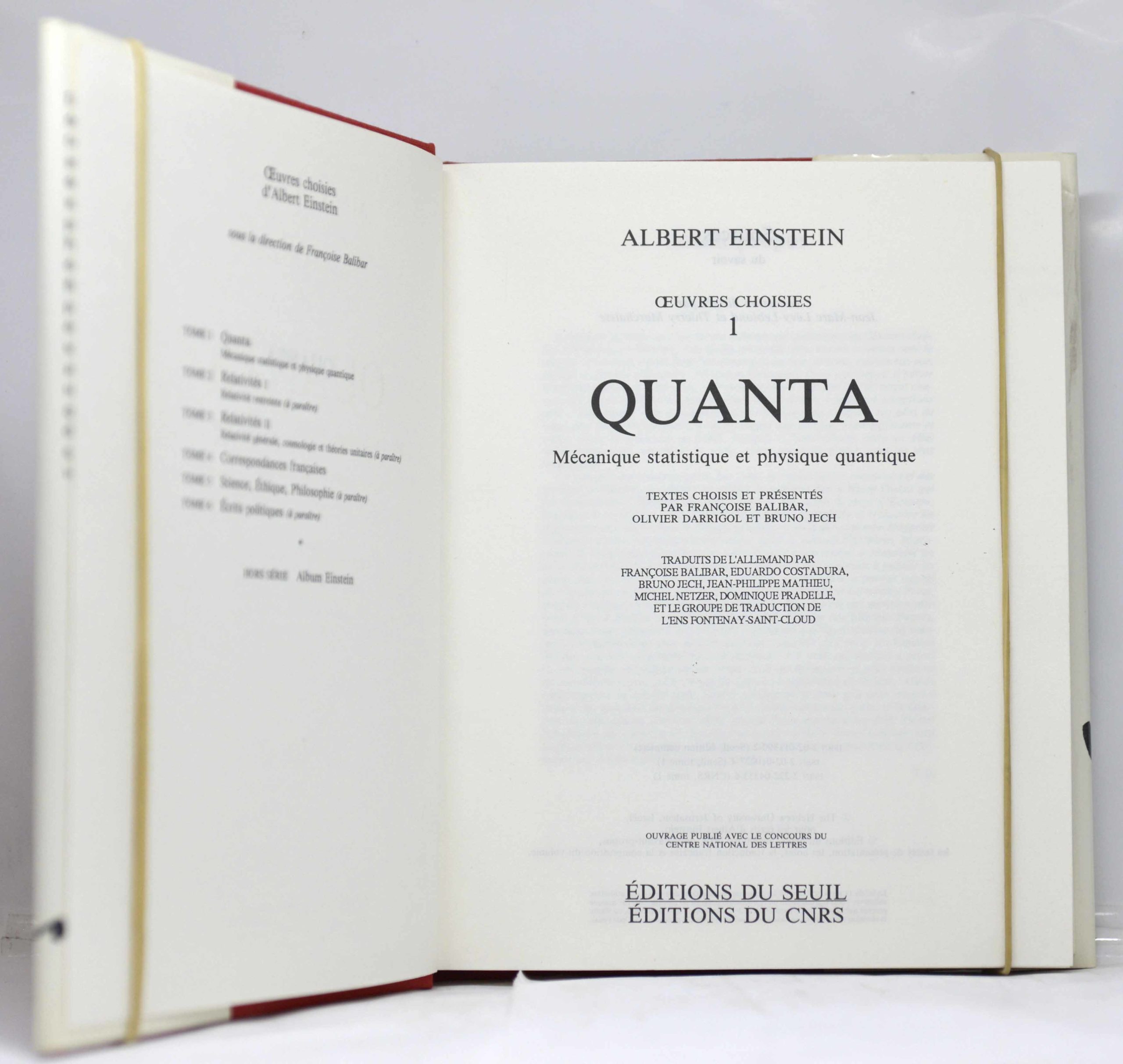 EINSTEIN, Albert Einstein. Oeuvres choisies. 1989-1993 – Image 3
